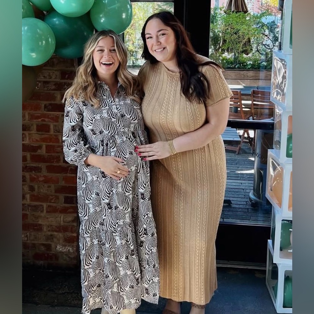 Show Me Your MuMu Tan Cable Knit Maxi Dress